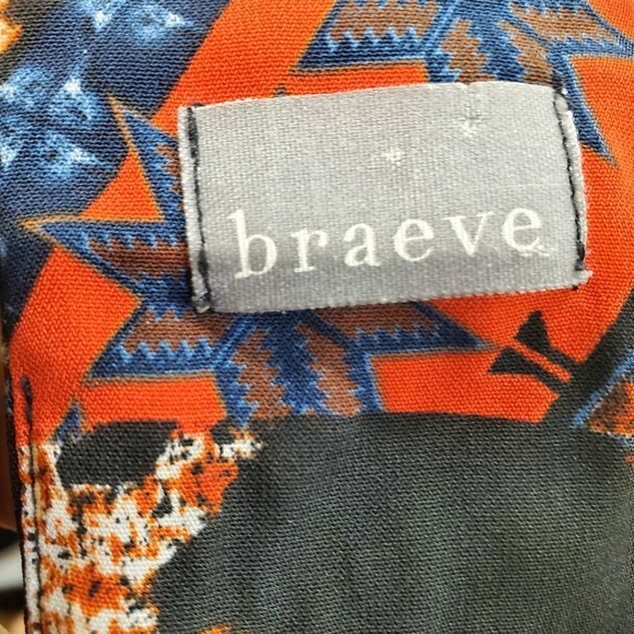 Braeve casual COLORFULL Light wei shift gerometric print short dress M - Picture 9 of 10